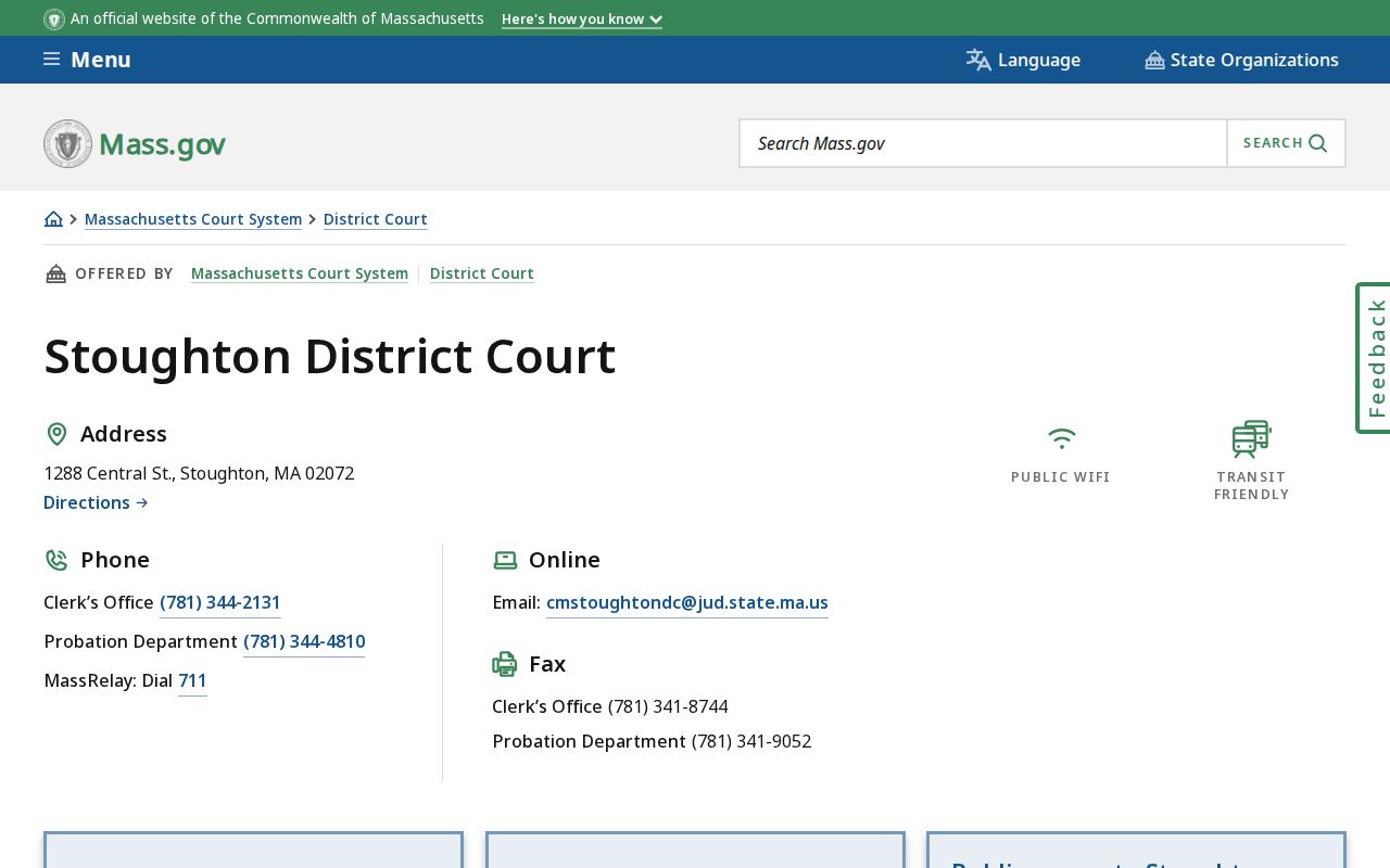 Norfolk County arrest warrant records at Stoughton District Court