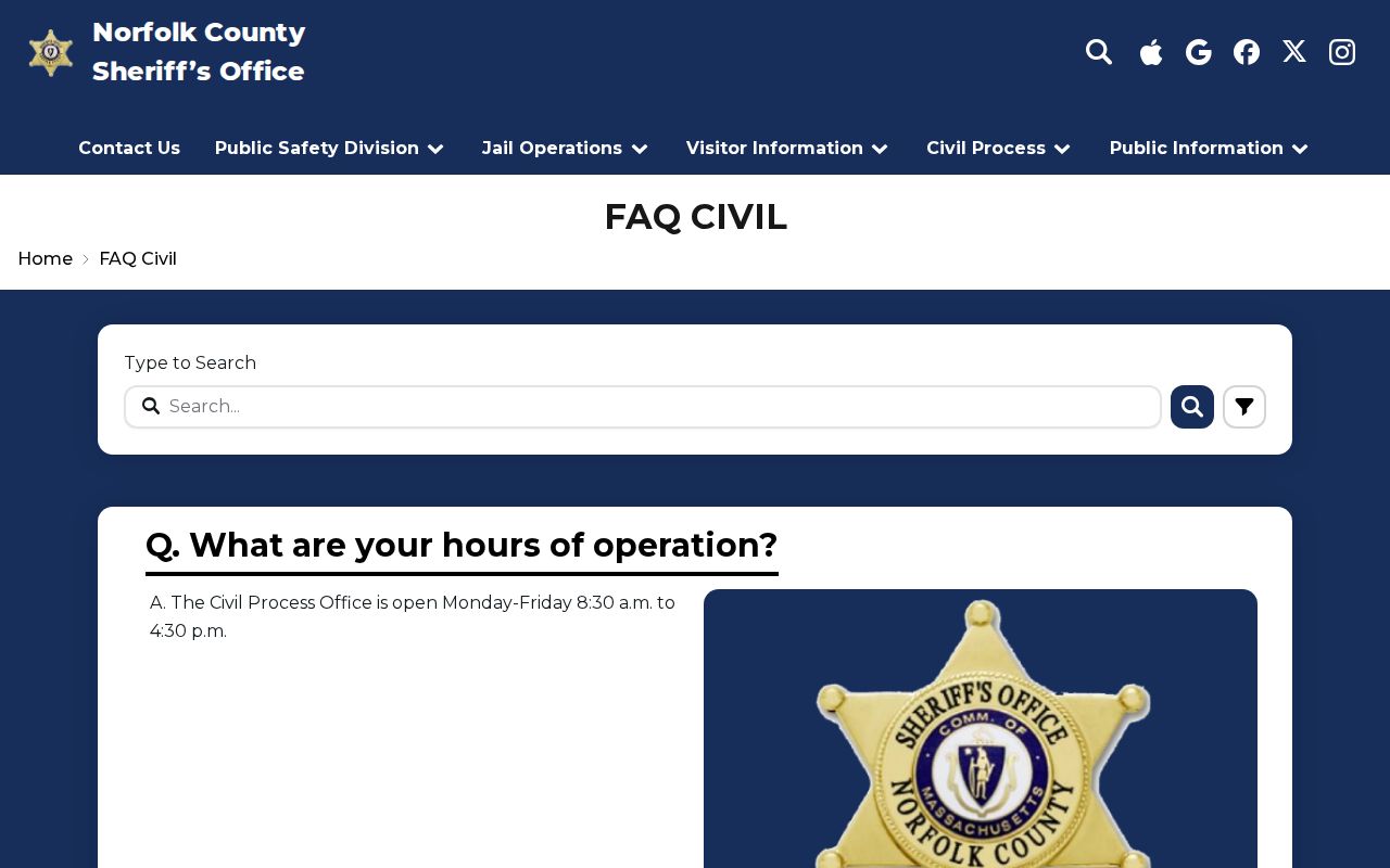 Norfolk County arrest warrant comparison with civil capias service