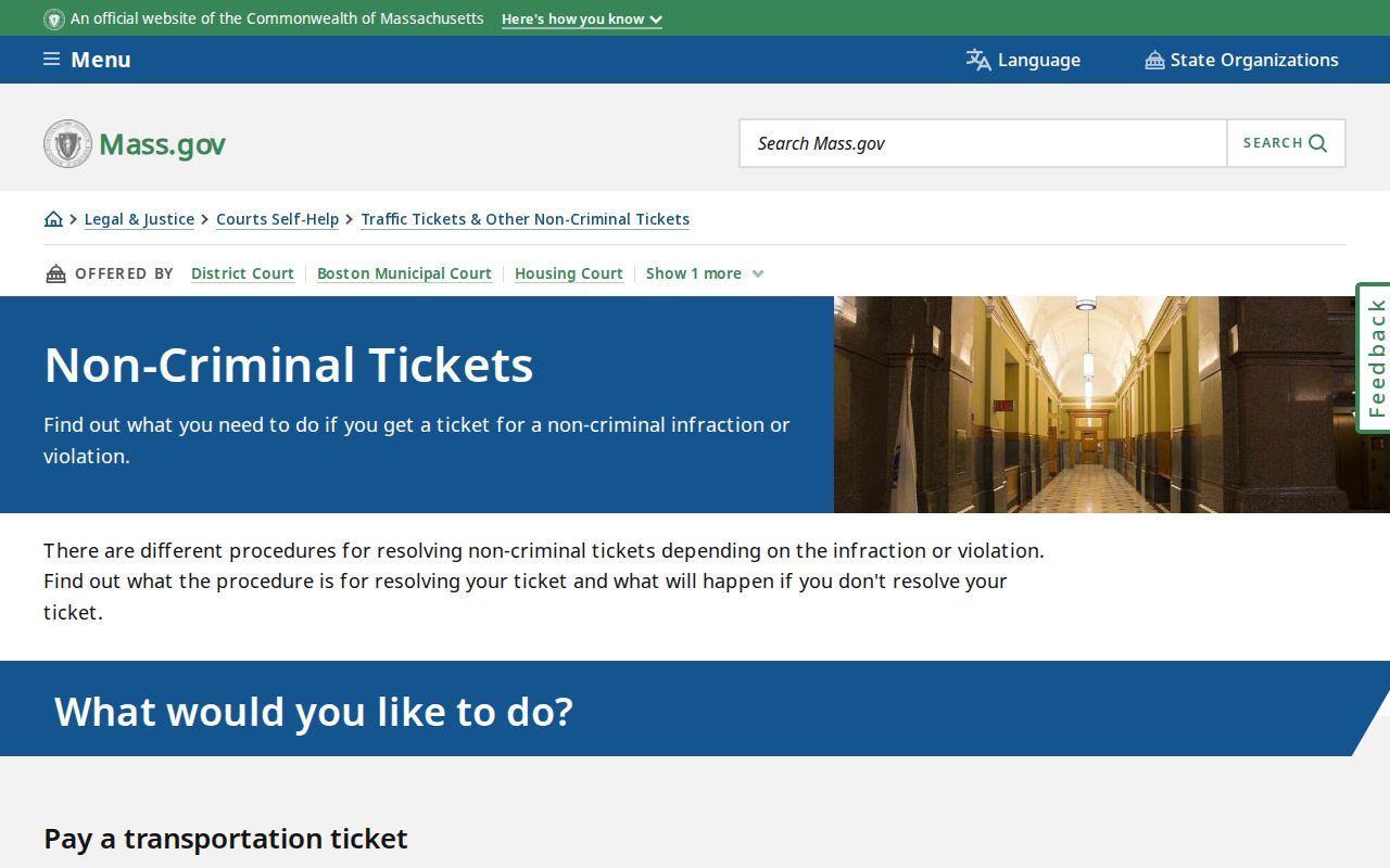 Norfolk County traffic warrant distinction between noncriminal tickets and criminal process